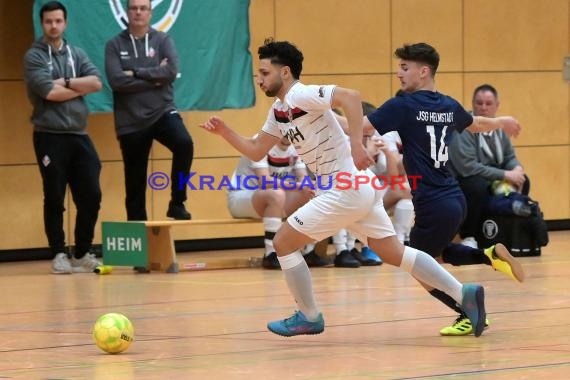 Futsal-Kreismeisterschaften Sinsheim A-Junioren in der Kraichgauhalle in Gemmingen - VFB Eppingen vs JSG Helmstadt/Neckarbischofsheim/Reichartshausen (© Siegfried Lörz)